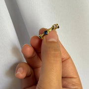 Colorful, cute, and full of personality — the Candy Hearts Adjustable Ring features a row of tiny multi-color hearts set on an 18k gold-filled band. Adjustable from sizes 6–8, this ring is the sweetest way to add a playful pop of color to your ring stack. Tarnish-free, waterproof, and made for everyday joy.