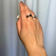 Dainty Band – Dainty solid ring in gold, silver, or rose gold, hypoallergenic and tarnish-free, size 7.