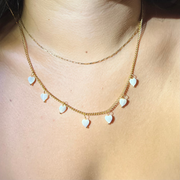 Corvina Dangle Heart Necklace