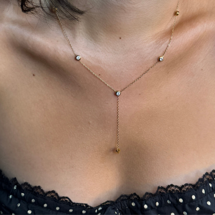 Noella Crystal Long Necklace