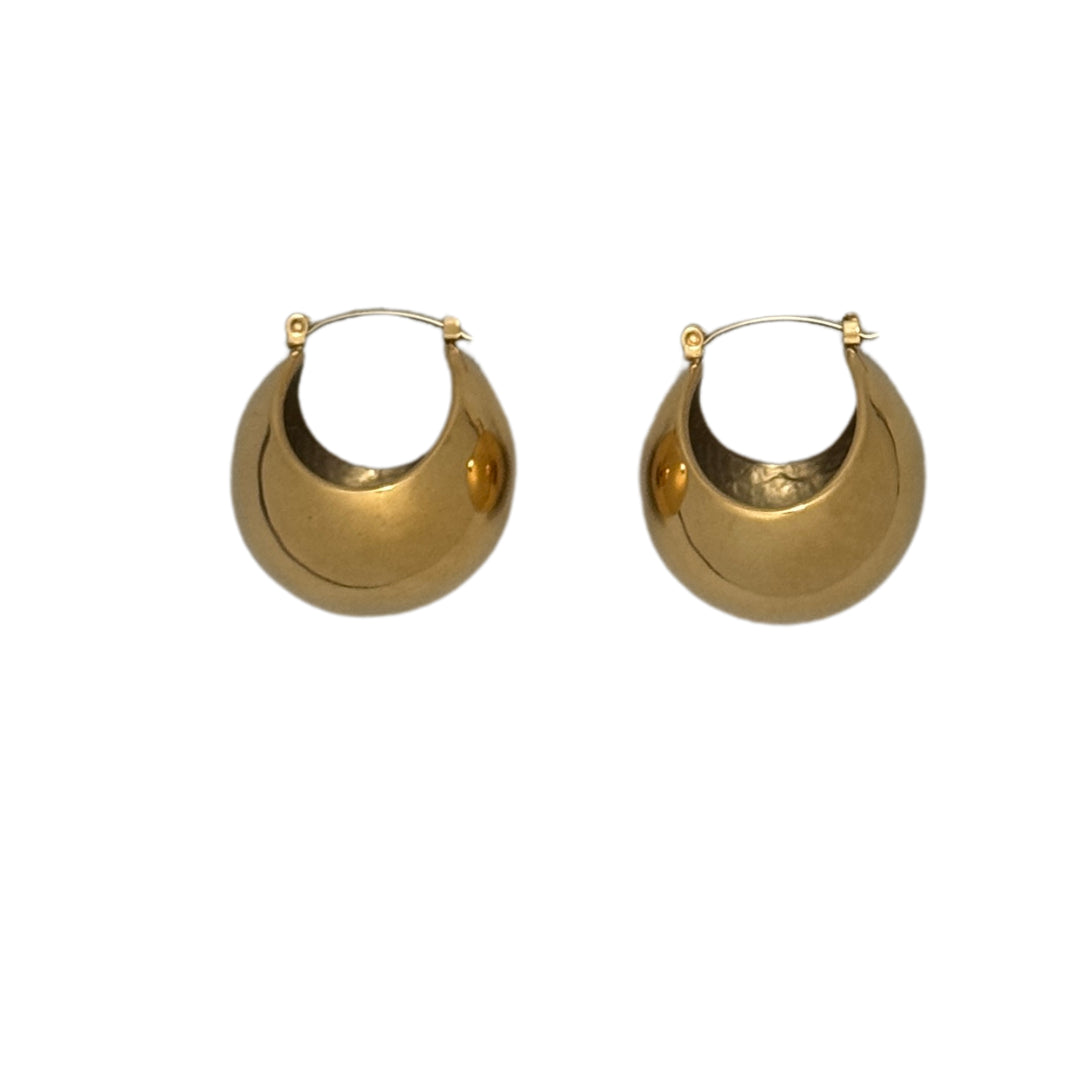 Grand Central Oversized Metallic-Ball Hoop Earrings – GabulousLA