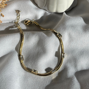 Crystal Herringbone Bracelet