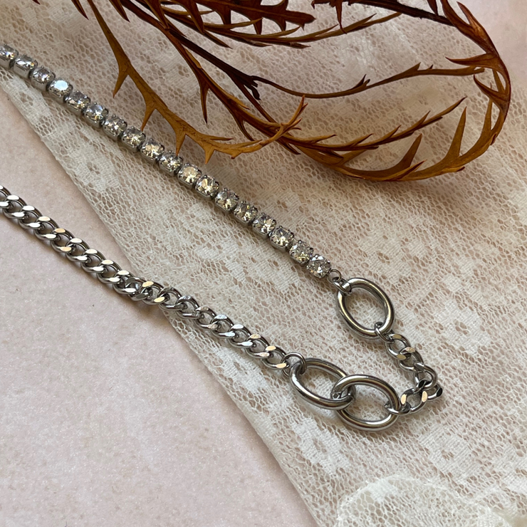 silver-necklace-paperclip-chain-cuban-streling-cute